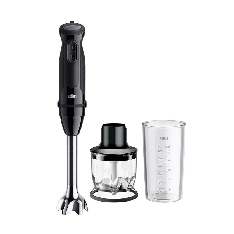 Braun MultiQuick 3 MQ30201M 0,6 l staafmixer 900 W zwart, satijnstaal