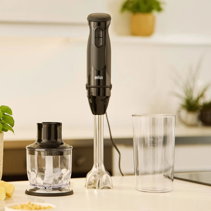 Braun MultiQuick 3 MQ30201M 0,6 l staafmixer 900 W zwart, satijnstaal