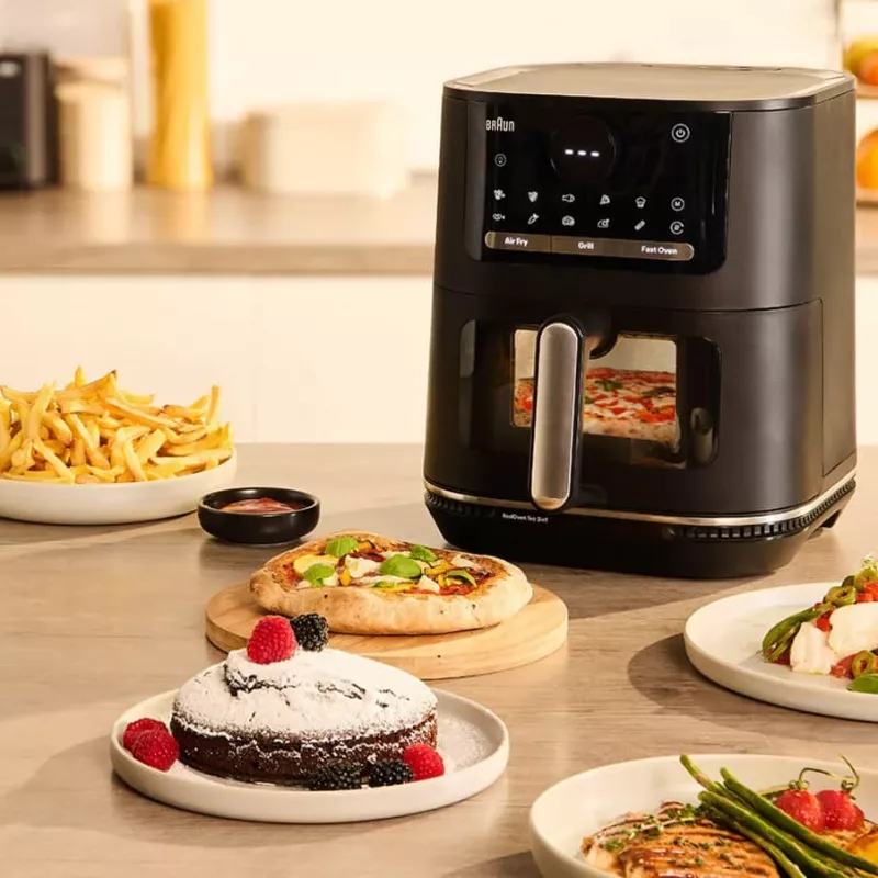 Braun HF 5075 losse tafelunit 2000 W heteluchtfriteuse zwart, grijs