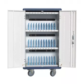 Techly I-CABINET-30DUTY draagbare apparaatbeheerwagen/kast wit, blauw