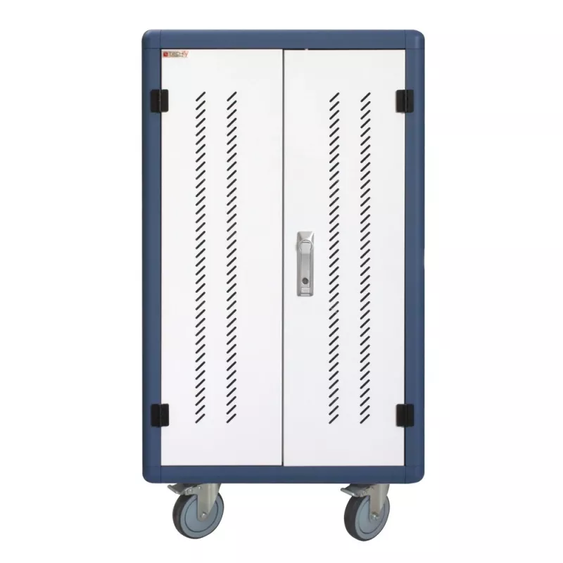 Techly I-CABINET-30DUTY draagbare apparaatbeheerwagen/kast wit, blauw