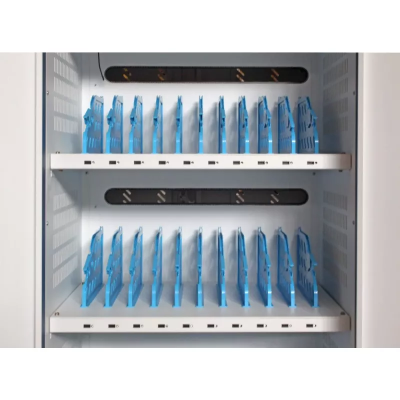 Techly I-CABINET-30DUTY draagbare apparaatbeheerwagen/kast wit, blauw