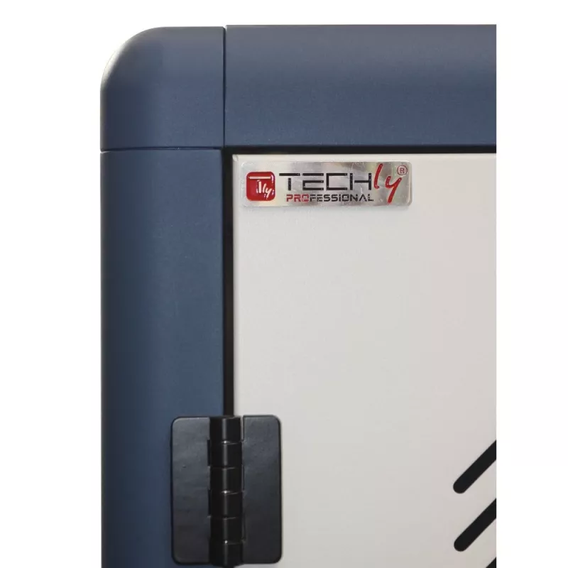 Techly I-CABINET-30DUTY draagbare apparaatbeheerwagen/kast wit, blauw