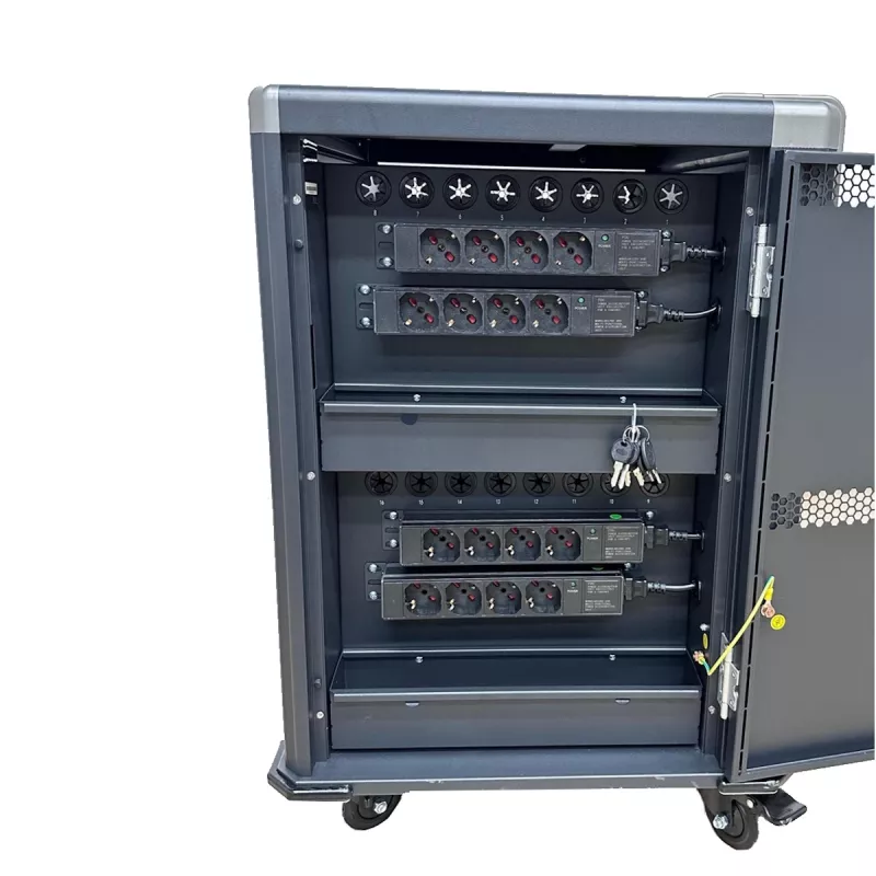 Ewent EW1703 draagbare apparaatbeheerwagen/kast zwart, grijs