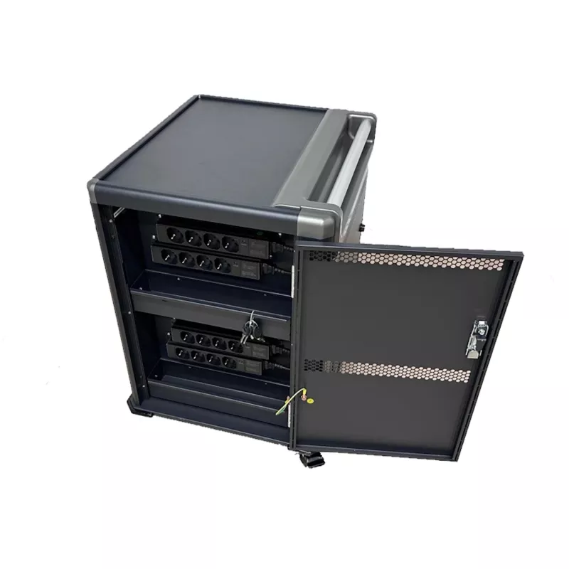 Ewent EW1703 draagbare apparaatbeheerwagen/kast zwart, grijs