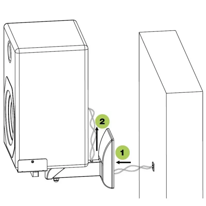 Techly paar luidsprekerwandsteunen tot 25 kg zwart ICA-SP SS201