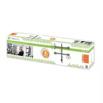 Techly ICA-LCD 382-Q monitorhouder / standaard 68,6 cm (27 inch) bureau zwart