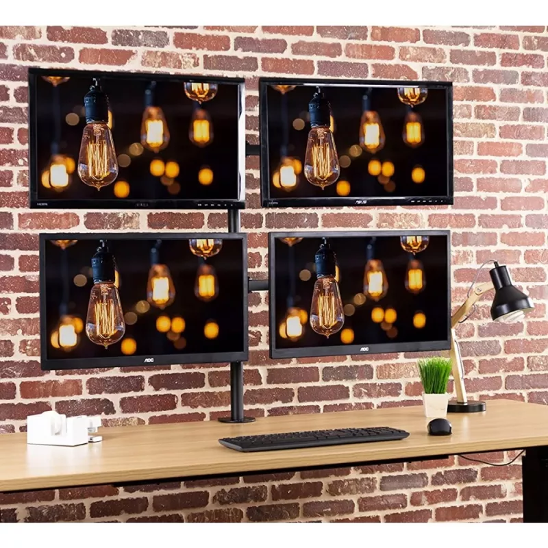 Techly ICA-LCD 382-Q monitorhouder / standaard 68,6 cm (27 inch) bureau zwart