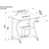 Techly compacte computertafel ICA-TB 218