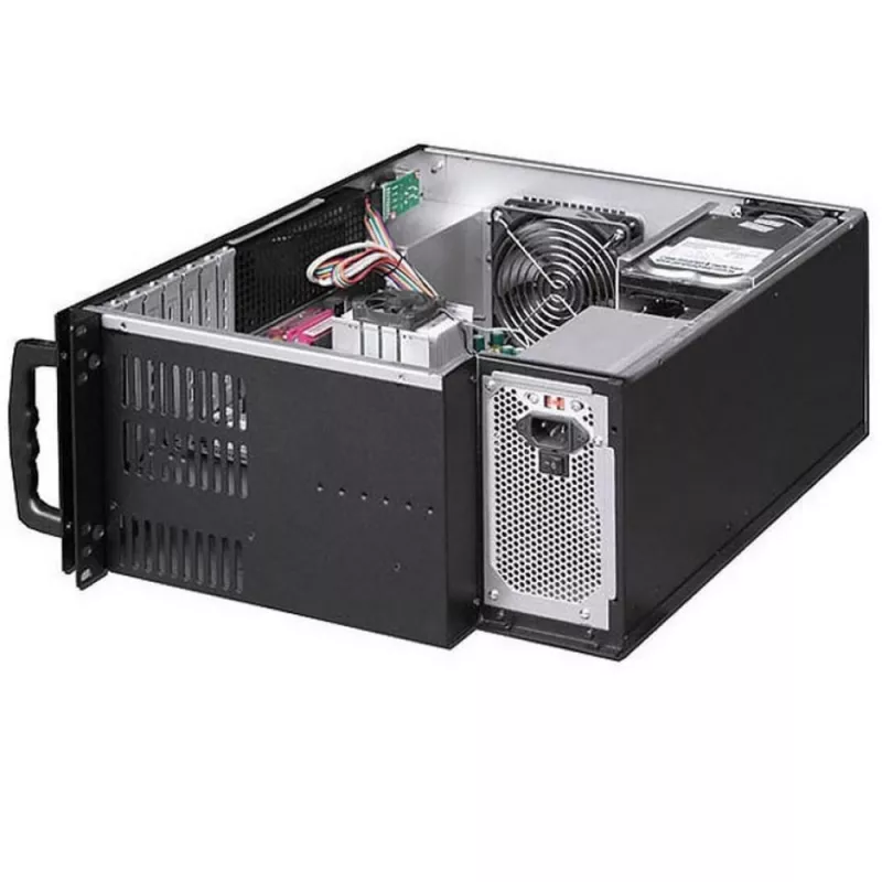 Techly behuizing industrie-rack 19/desktop 4U ultra compact zwart I-CASE MP-P4HX-BLK6
