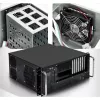 Techly behuizing industrie-rack 19/desktop 4U ultra compact zwart I-CASE MP-P4HX-BLK6