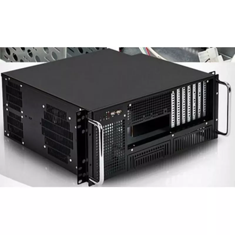 Techly behuizing industrie-rack 19/desktop 4U ultra compact zwart I-CASE MP-P4HX-BLK6