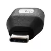 Techly USB-C stekker naar USB-A bus adapter zwart, USB A, USB C, zwart