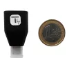 Techly USB-C stekker naar USB-A bus adapter zwart, USB A, USB C, zwart