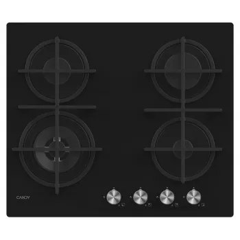 Candy CDK6GF4WEKB zwart inbouw 59,5 cm gas 4 zones