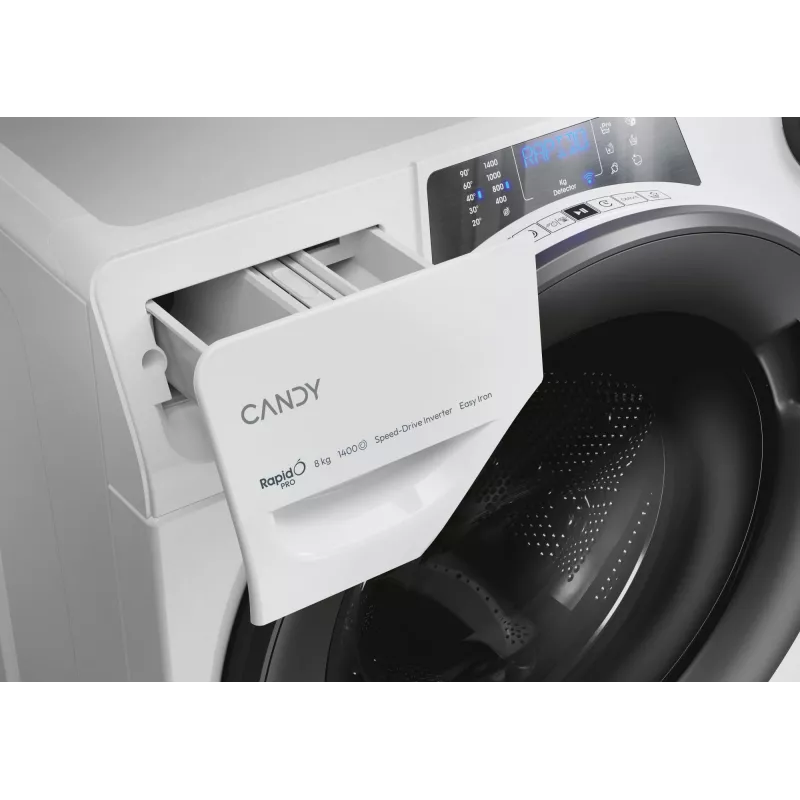 Candy RapidÓ PRO RP 486BWMR/1-S wasmachine frontlader 8 kg 1400 t/min wit