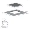 Candy CDTP644SC/E1 zwart inbouw 59 cm inductiekookplaat 4 kookzones