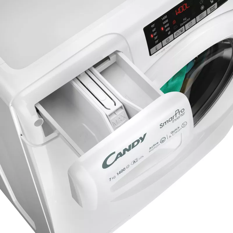 Candy Smart Pro Inverter CO 474TWM6/1-S wasmachine frontlader 7 kg 1400 t/min wit