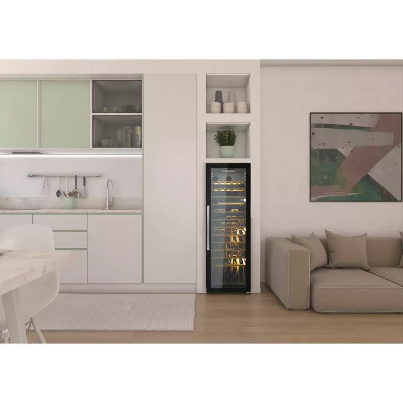 Candy DiVino CWC 200 EELW/NF vrijstaand zwart 81 flessen