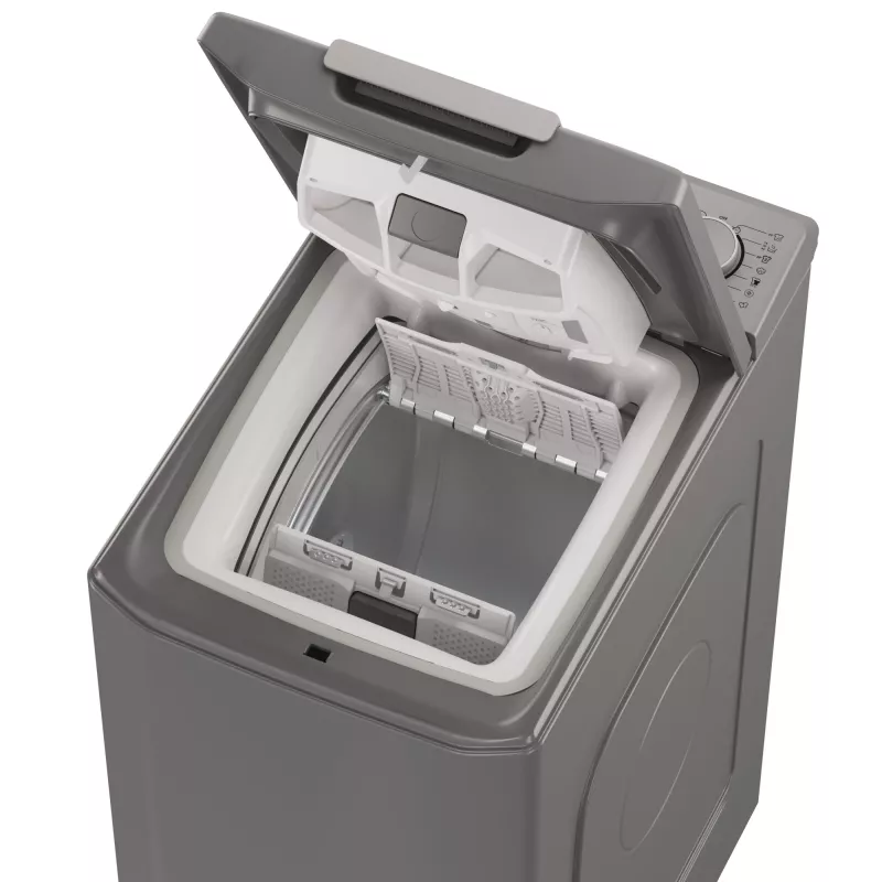 Candy TCA283DR2-S wasmachine bovenlader 8 kg 1200 t/min antraciet