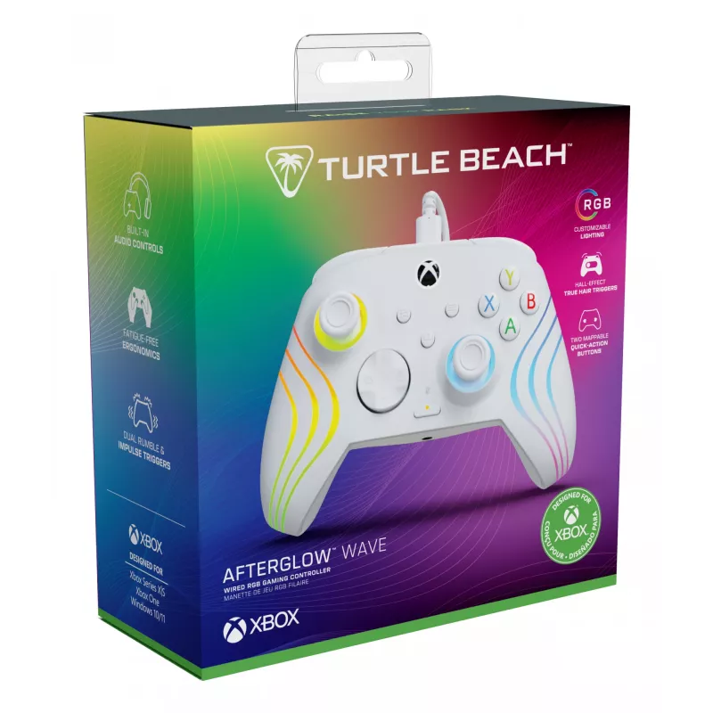 Gamepad Turtle Beach Afterglow Wave wit USB PC Xbox Series S X