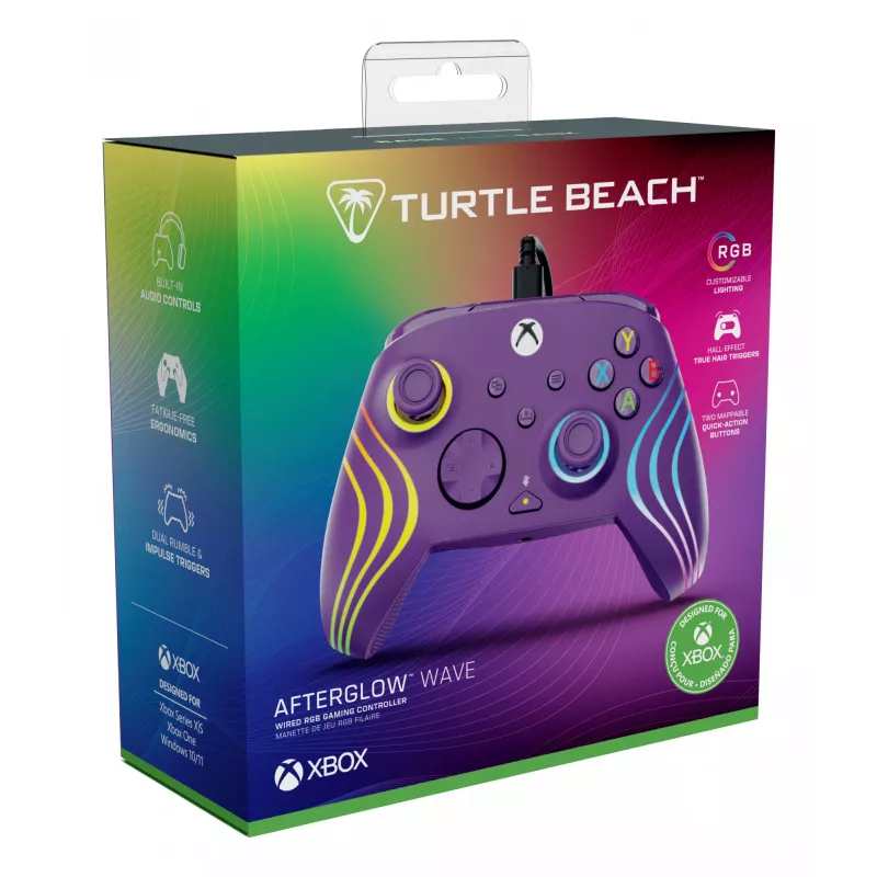Gamepad Turtle Beach Afterglow Wave paars USB PC Xbox Series X