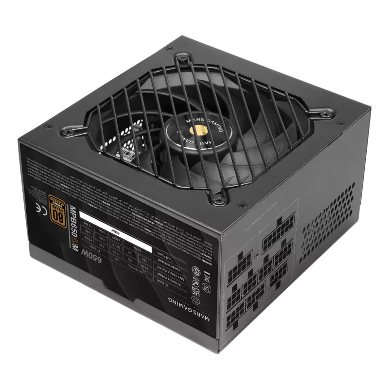 Mars Gaming MPB650SIM voeding 650 W 24-pin ATX ATX zwart