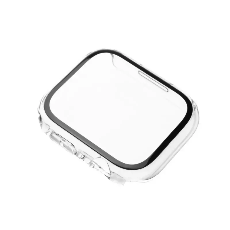 Displayschermfolie FIXED voor Apple Watch 44mm, polycarbonaat transparant, volledige dekking