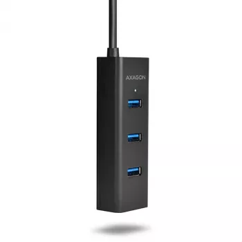 Axagon HUE-S2C interface-hub USB 3.2 Gen 1 (3.1 Gen 1) Type-A 5000 Mbit/s zwart