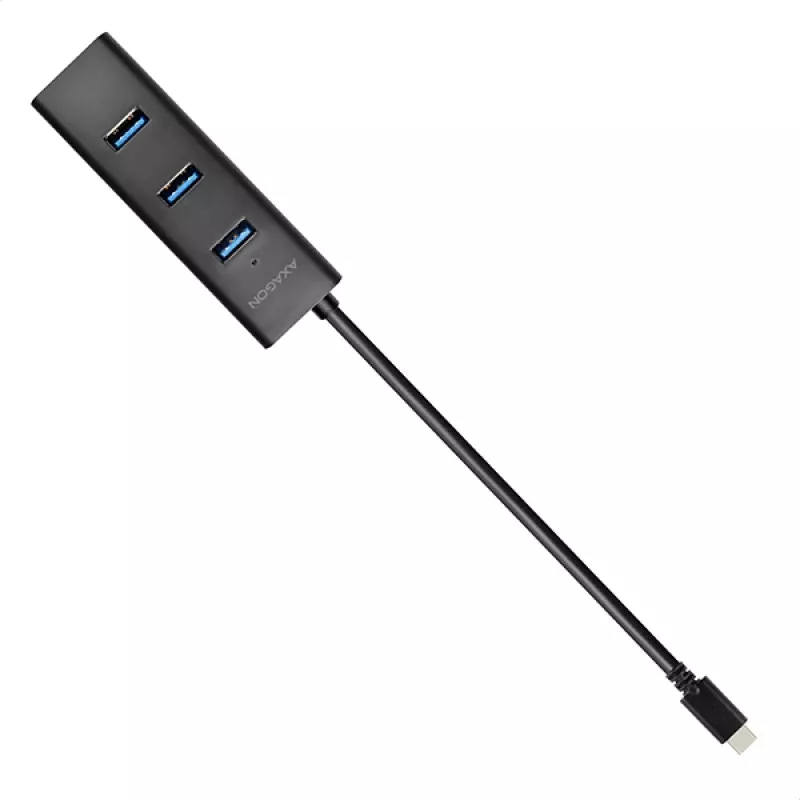 Axagon HUE-S2C interface-hub USB 3.2 Gen 1 (3.1 Gen 1) Type-A 5000 Mbit/s zwart