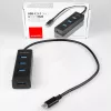 Axagon HUE-S2C interface-hub USB 3.2 Gen 1 (3.1 Gen 1) Type-A 5000 Mbit/s zwart