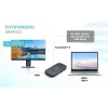 i-tec Thunderbolt 3/USB-C dual-4K-dockingstation + USB-C-naar-DisplayPort-kabel (1,5 m) + voeding 60 W