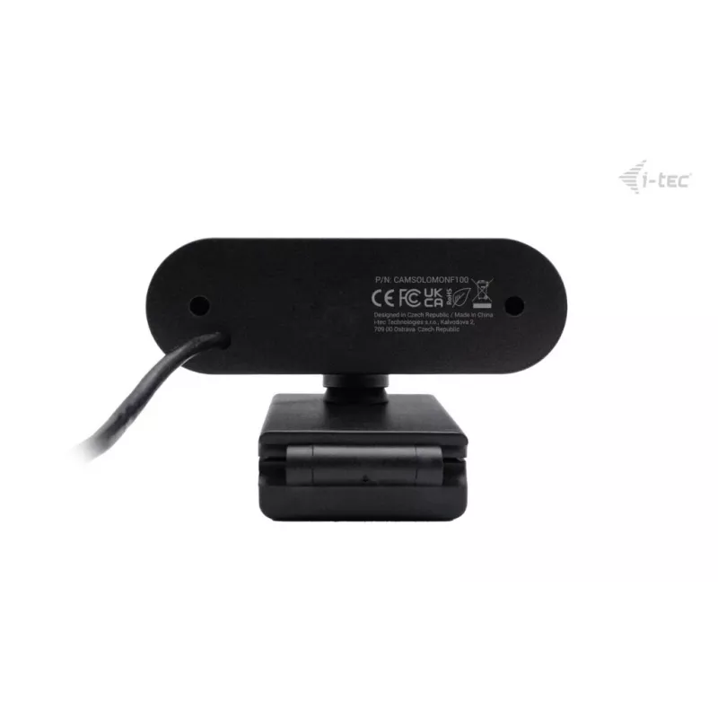 Webcam ITEC SOLOMON 100 1080p, 2 MP, Full HD 1920×1080, USB, cliphouder, zwart
