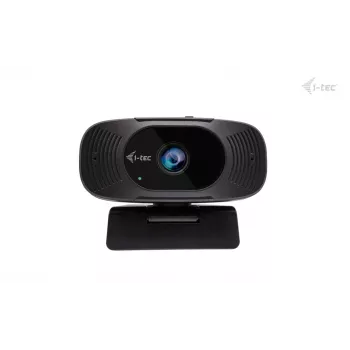 Webcam i-tec SOLOMON 300 4K, USB, 3840×2160, 8,29 MP, cliphouder, zwart