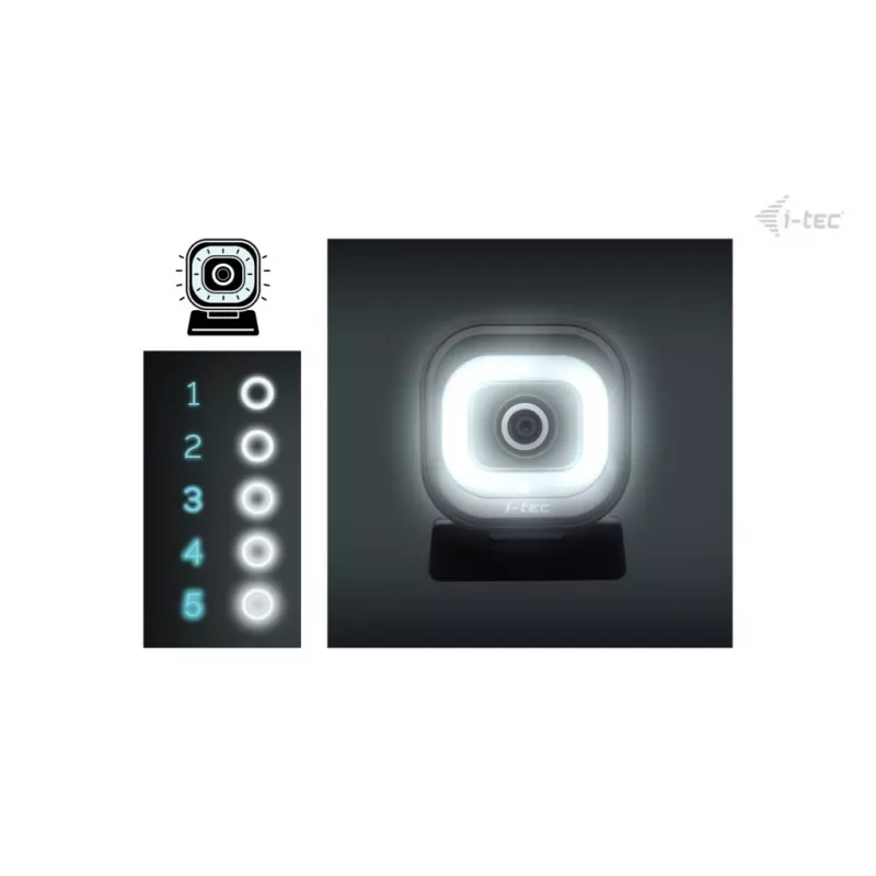 Webcam ITEC i-tec SOLOMON 700 STREAM 4K met 3840x2160@60fps, 8,29 MP, USB-C, 1/4 inch statiefschroefdraad