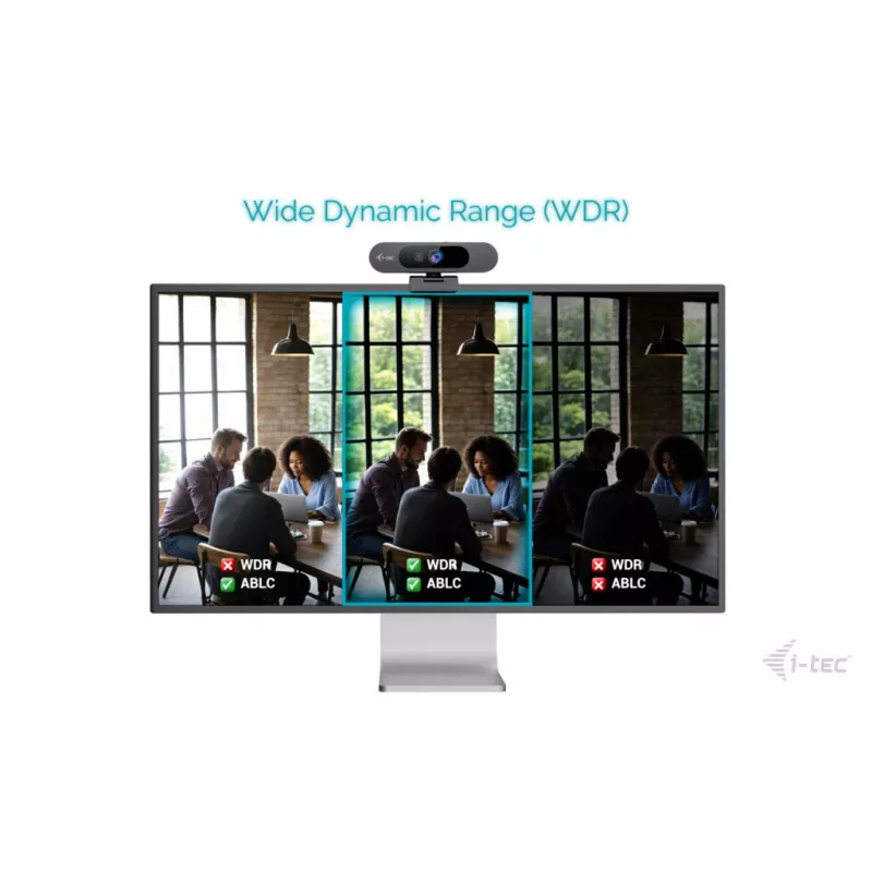 Webcam ITEC SOLOMON PRO 900 4K, 3840×2160, 8,29 MP, USB, cliphouder, zwart