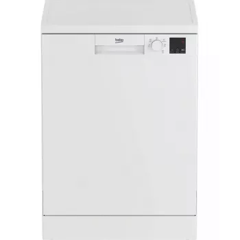 Vrijstaande vaatwasser BEKO DVN05320W — 60 cm breed, 13 couverts, 49 dB, 5 programma's, energie-efficiëntieklasse E
