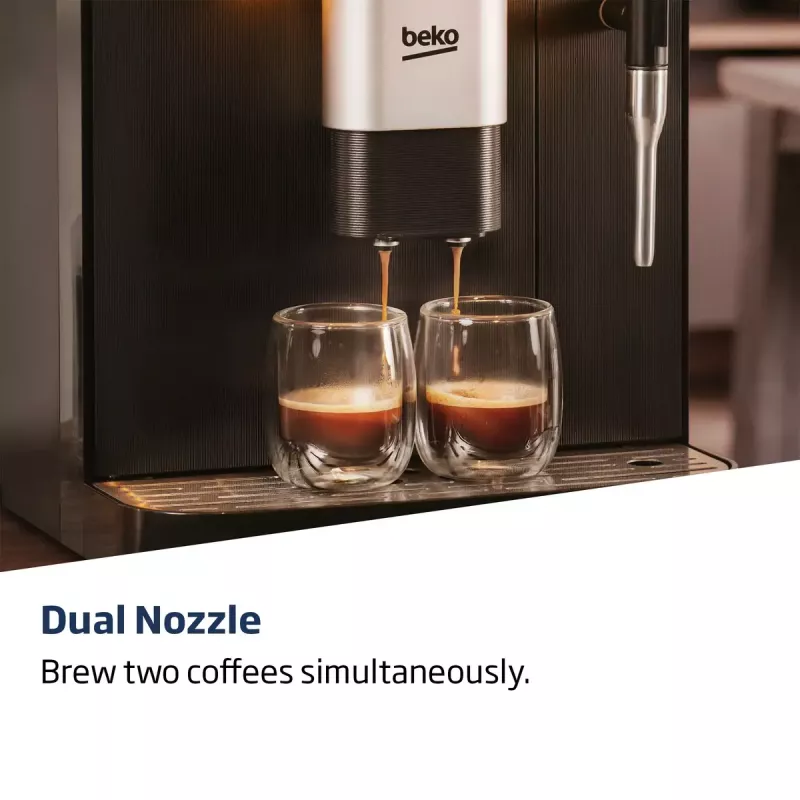 Beko CEG7302B CaffeExperto koffieautomaat met stoompijpje