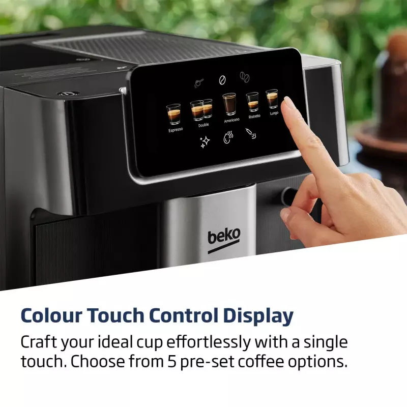 Beko CEG7302B CaffeExperto koffieautomaat met stoompijpje