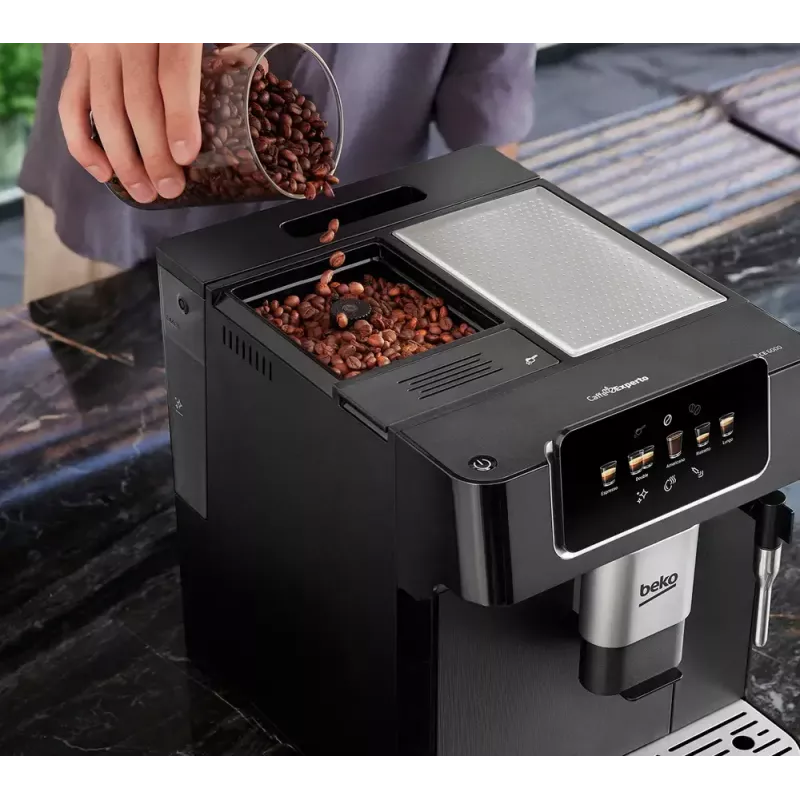 Beko CEG7302B CaffeExperto koffieautomaat met stoompijpje