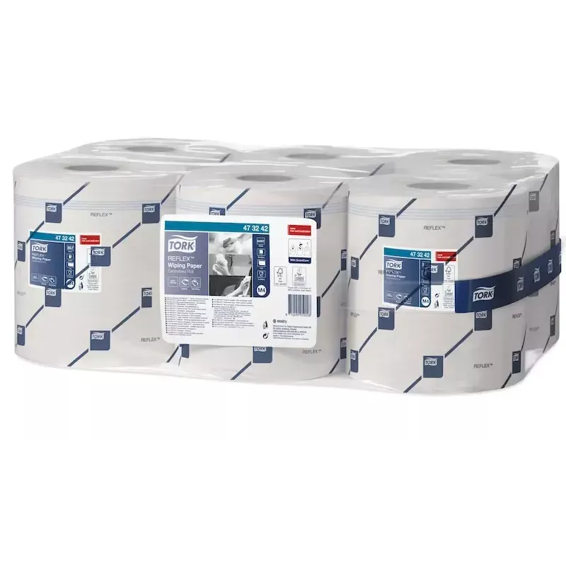 Papieren doekjes Tork 473242 857 vel wit 300 m
