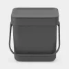 Bin Brabantia 209888 zwart plastic 139x188x174 mm