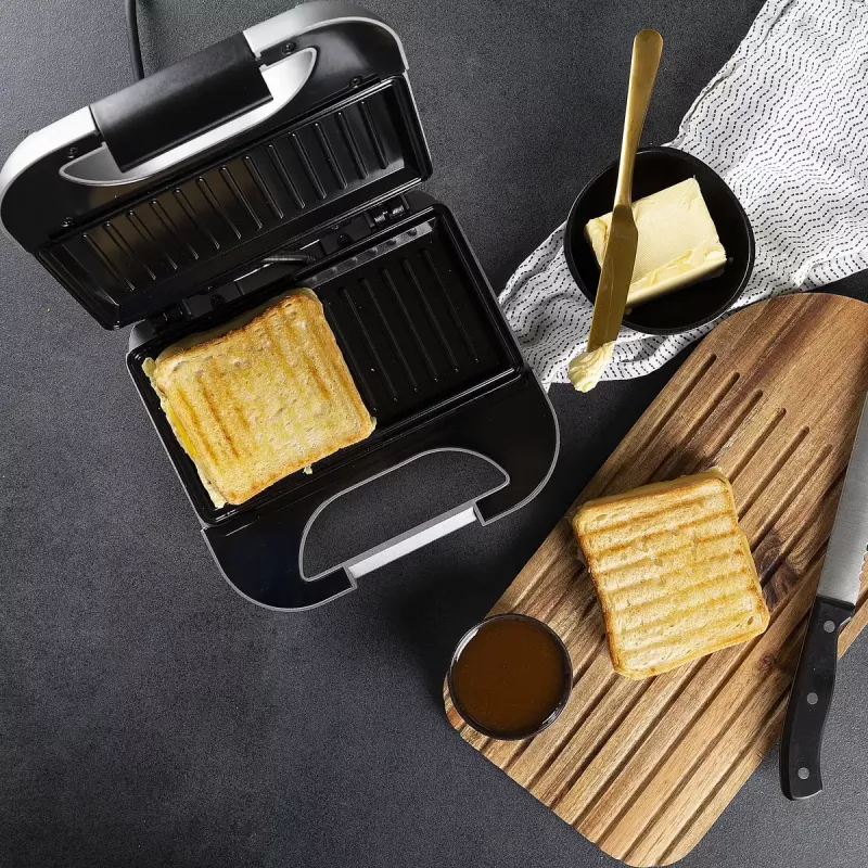 Sandwichmaker Princess 01.127003.01.001 750 W zwart zilver
