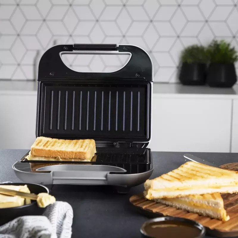 Sandwichmaker Princess 01.127003.01.001 750 W zwart zilver
