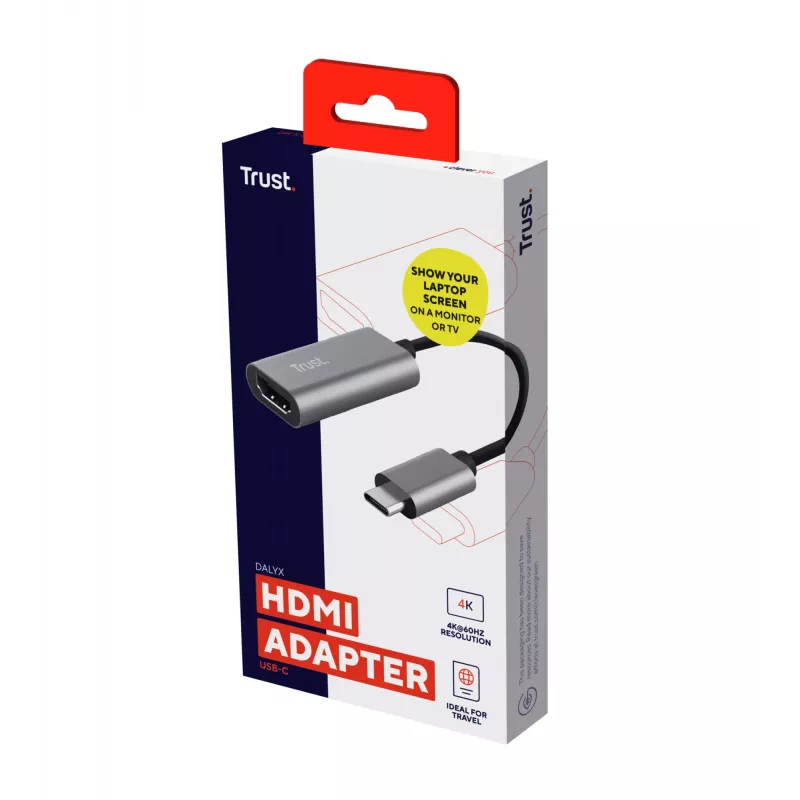 Trust Dalyx USB-grafische adapter grijs
