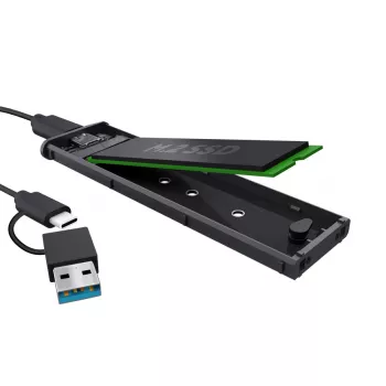 SSD-behuizing TRUST 25806 zwart voor M.2, enkele drive, tot 4 TB, USB Type-C 10 Gbit/s (USB 3.2 Gen 2)