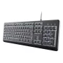 Bedraad full-size toetsenbord TRUST Primo Illuminated USB QWERTZ Duits, 104 toetsen, zwart, 1,8 m kabel