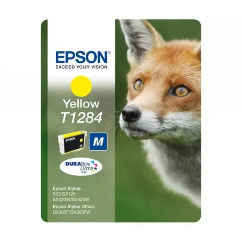 Epson Fox singlepack geel T1284 DURABrite Ultra inkt