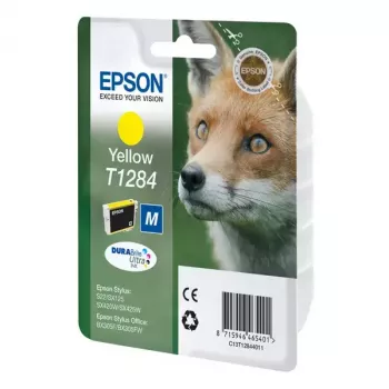 Epson Fox singlepack geel T1284 DURABrite Ultra inkt