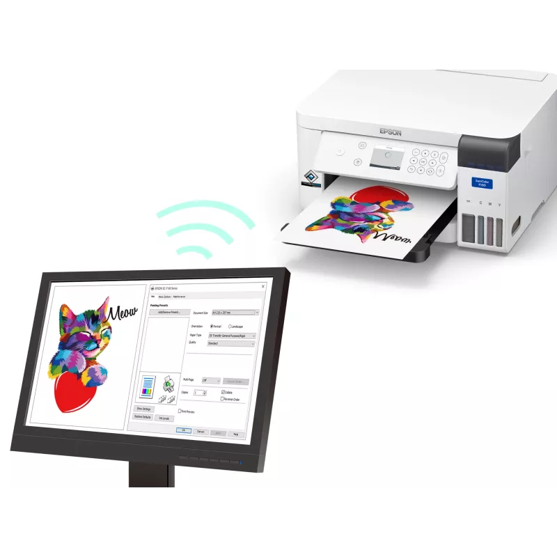 Epson SureColor SC‑F100 grootformaatprinter WLAN inkjet kleur 600 x 1200 DPI A4 (210 x 297 mm) Ethernet LAN